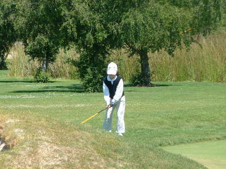 Our little golfer