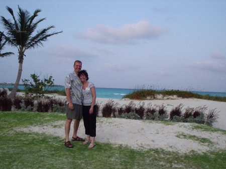 Amy and I in the Cayman Islands, BWI Feb. 2006.