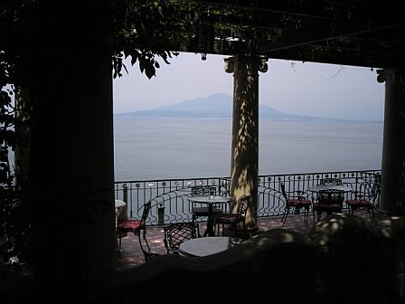 Mt. Vesuvius from our hotel