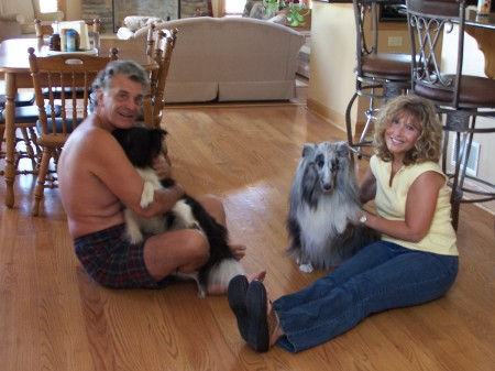 Me, my husband John, and our Shelties