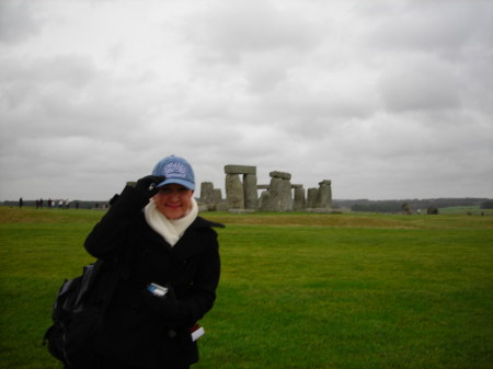 Very cold and windy day at Stonehenge