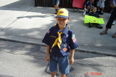 Wolf Scouts on Parade