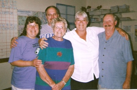 Gina, Clay, mom, Alinda and my brother, Rocky