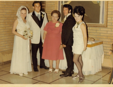 My sister Sharon's wedding 1970