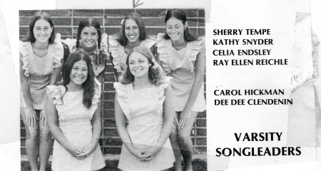 Varsity songleaders 1972-73