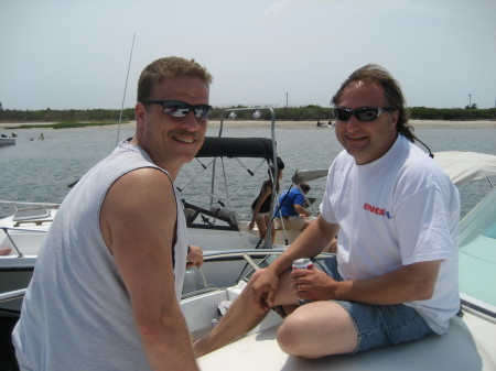 me and a friend, Zachs bay