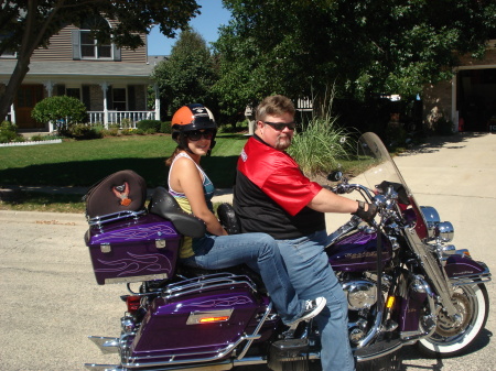 Hubby & daughter-off for a ride!!