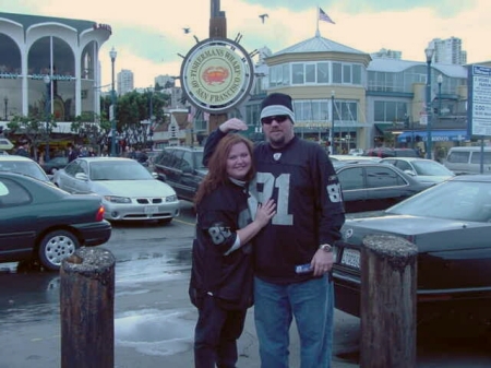 Daren and I in San Fran seeing the Raiders