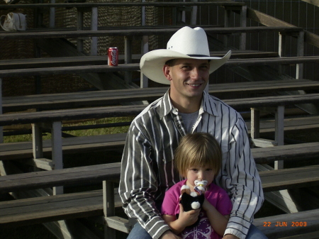 Ch and I at rodeo in Germany