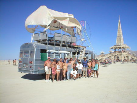 Burning Man event NV we modified a bus