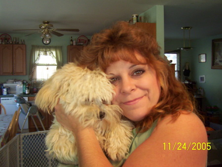 Eileen w/my puppy! 2006