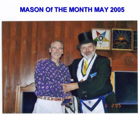 Robert Crist, Mason of the month May 2005