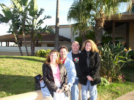 Kimberley, John, me and Sandy.