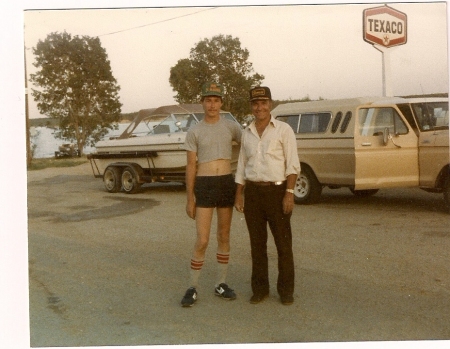 My dad and I day at the lake