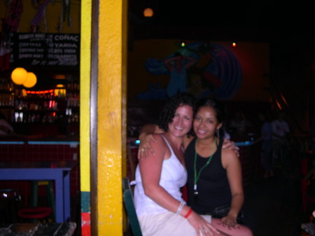Me and my favorite waitress at Senior Frogs in Mexico!!