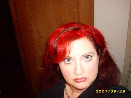 me, again with my bright hair