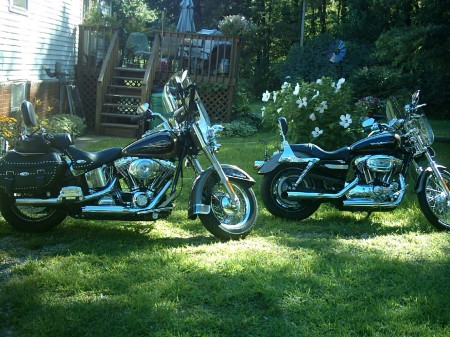 His and Her's Harleys