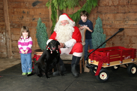 Kids with Santa 2008