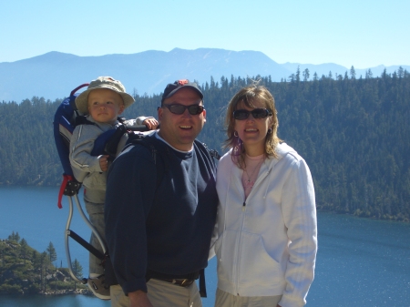 My wife, son, and I at Lake Tahoe summer 2006