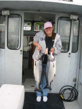 first fish on the boat