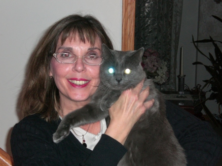Devil cat and Mom