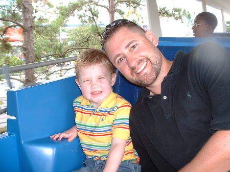 My 1st son Daniel and I at Disney