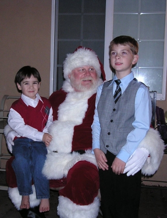 Vincent, Santa and Daniel