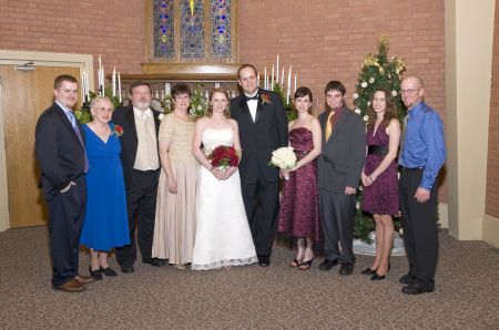 Our Family at Ginny's wedding