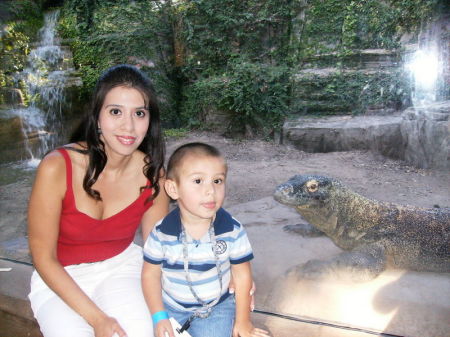 Kaden and I at Houston Zoo 2008