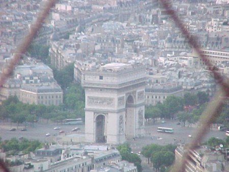 Arc De Triumph from Eiffel Tower