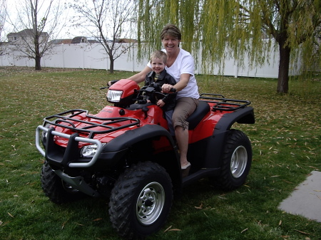 Nonna and Luke on the quad