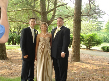 Me and my two sons Scott and Rob  June 2008