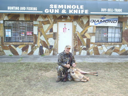 deer season in front of my store