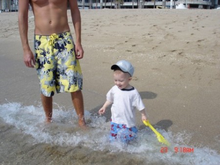 My Son Dylan, at the beach, FL