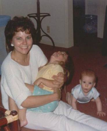 My precious sister, Ann Curtis with her children around 1988.