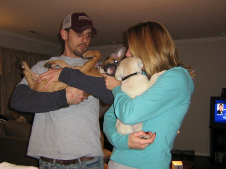 Todd and Stace ( and Our Puppies Meeting 4 the 1st time :)