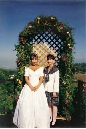 With my best friend, Maria DeNatale at my wedding in 1995.