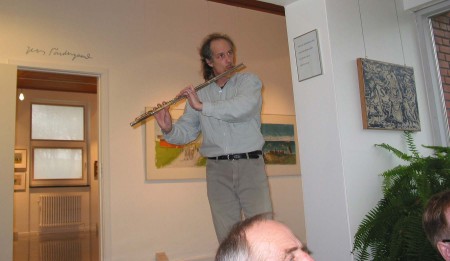 Performing at a local Art Gallery