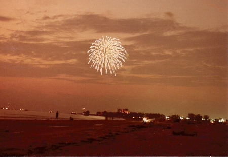 Fireworks over the water!