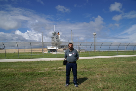 Out at shuttle launch platform