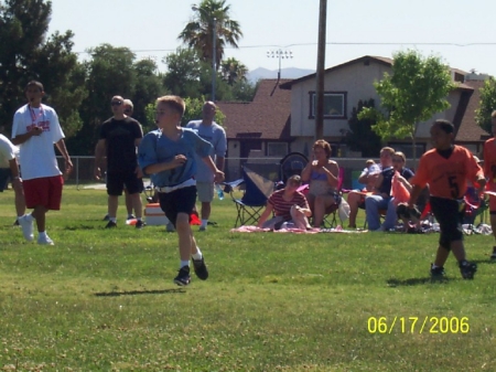 My son Cole - the quarterback