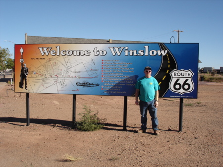 Standin on a corner in Winslow Arizona.......