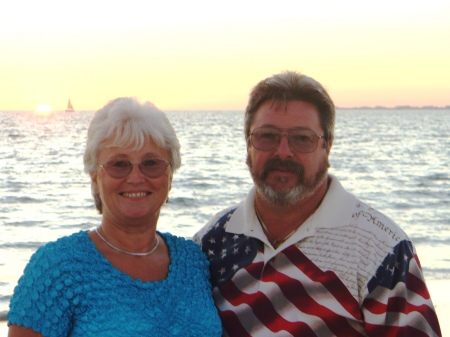 My wife and I at Ft.Myers Beach, Dec.2008