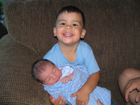 Big Brother Alex with Little Brother Ryan