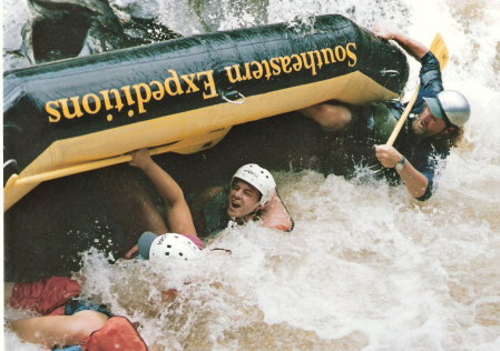 White water with my sister and friends