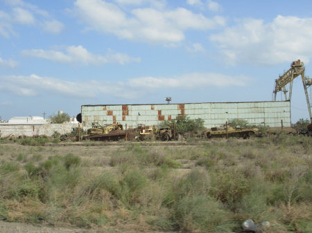 Russian tanks out of action