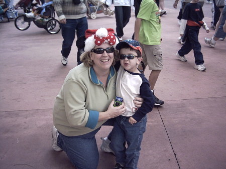 Christmas at Disney-Mom and Ben