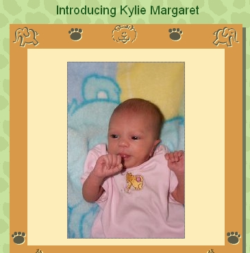 MY NEW GRANDAUGHTER-KYLIE