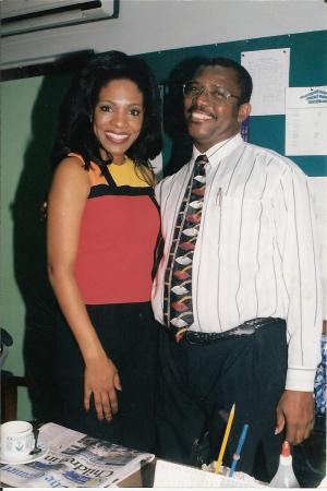 Sheryl Lee Ralph and I in my Vice Principal's Office