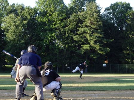 Mark pitching in a HS game